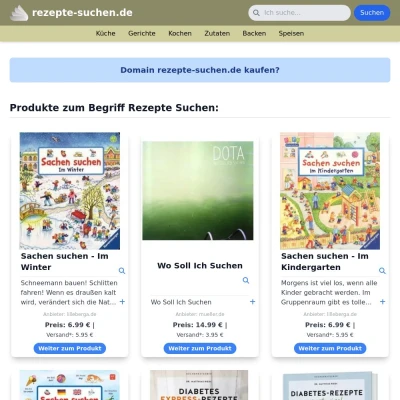 Screenshot rezepte-suchen.de