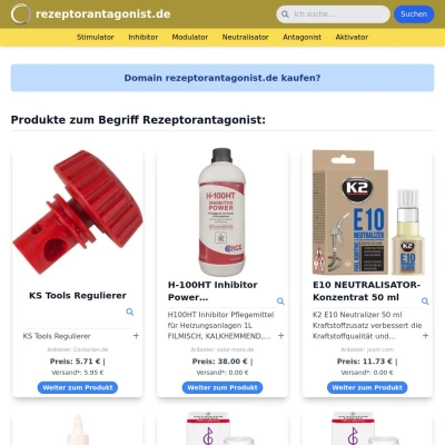 Screenshot rezeptorantagonist.de