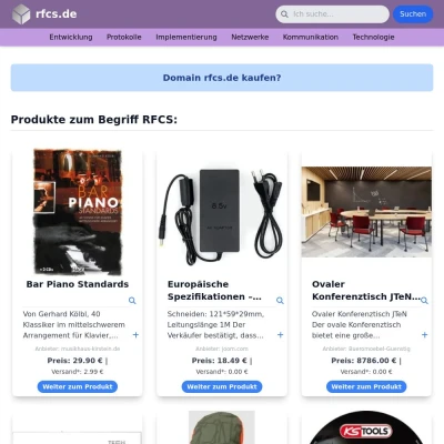 Screenshot rfcs.de