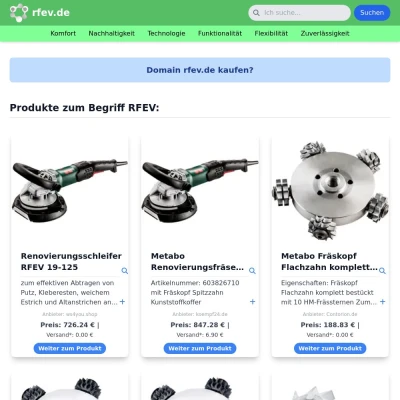 Screenshot rfev.de