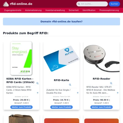 Screenshot rfid-online.de