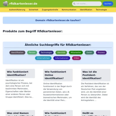 Screenshot rfidkartenleser.de