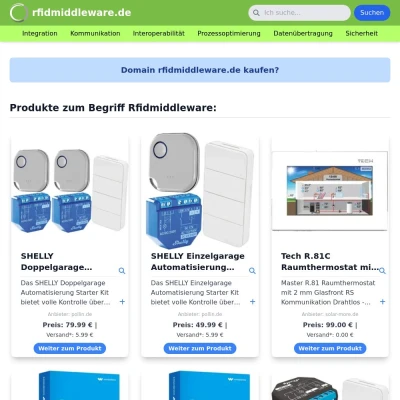 Screenshot rfidmiddleware.de