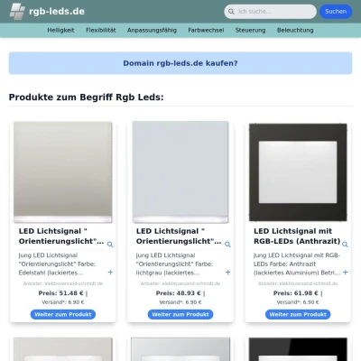 Screenshot rgb-leds.de