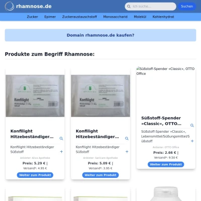 Screenshot rhamnose.de