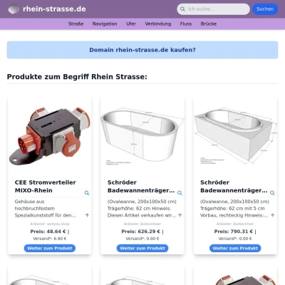 Screenshot rhein-strasse.de