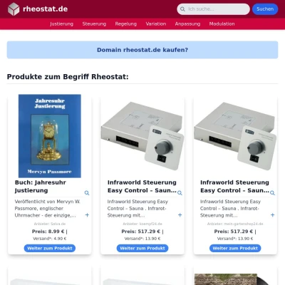 Screenshot rheostat.de