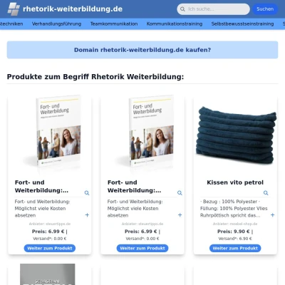 Screenshot rhetorik-weiterbildung.de