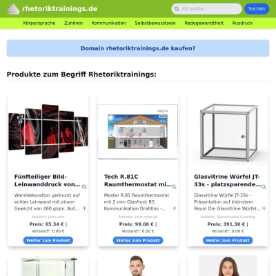 Screenshot rhetoriktrainings.de