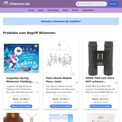 Screenshot rhiannon.de