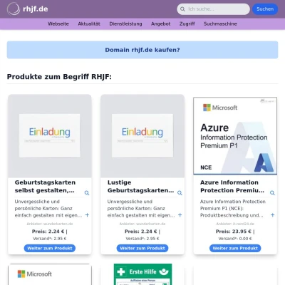 Screenshot rhjf.de