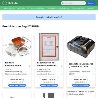 Screenshot rhrb.de