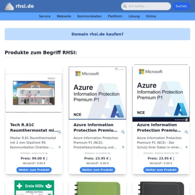 Screenshot rhsi.de