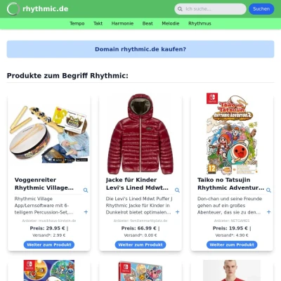 Screenshot rhythmic.de