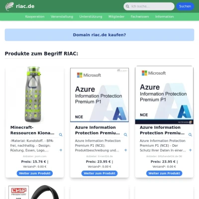 Screenshot riac.de