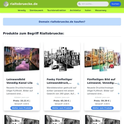 Screenshot rialtobruecke.de