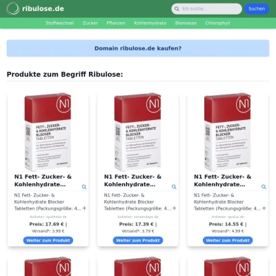 Screenshot ribulose.de