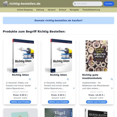 Screenshot richtig-bestellen.de