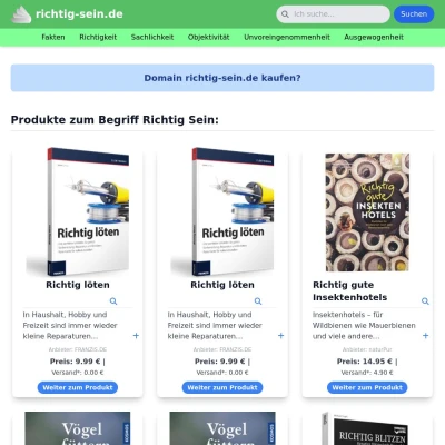 Screenshot richtig-sein.de