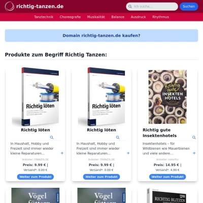 Screenshot richtig-tanzen.de
