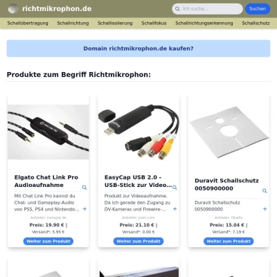 Screenshot richtmikrophon.de