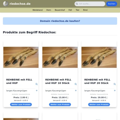 Screenshot riedochse.de