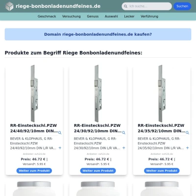 Screenshot riege-bonbonladenundfeines.de