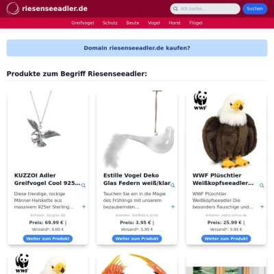 Screenshot riesenseeadler.de