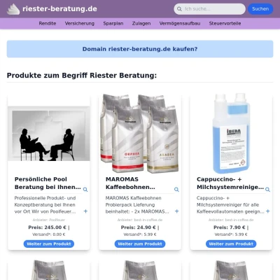 Screenshot riester-beratung.de