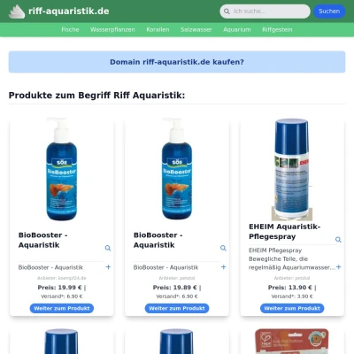 Screenshot riff-aquaristik.de