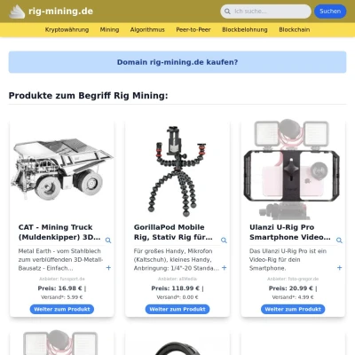 Screenshot rig-mining.de