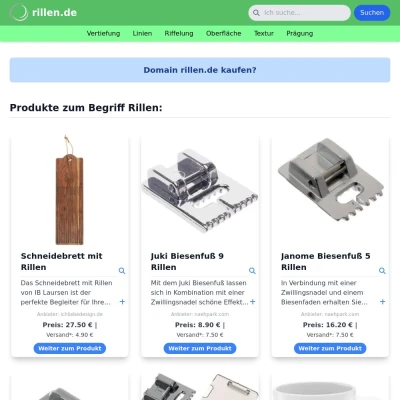Screenshot rillen.de