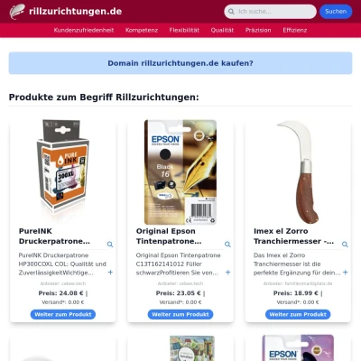 Screenshot rillzurichtungen.de