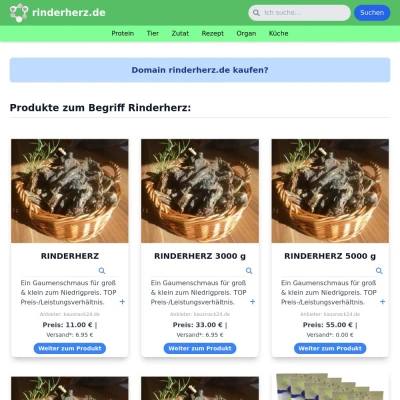 Screenshot rinderherz.de