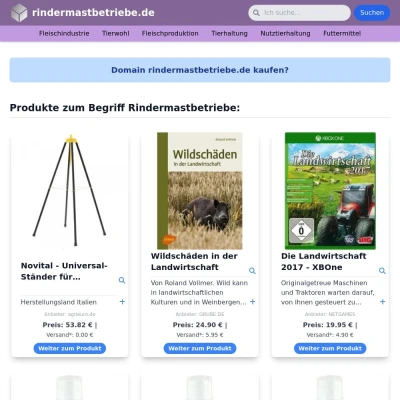 Screenshot rindermastbetriebe.de