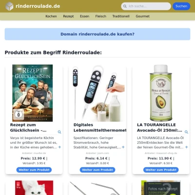 Screenshot rinderroulade.de
