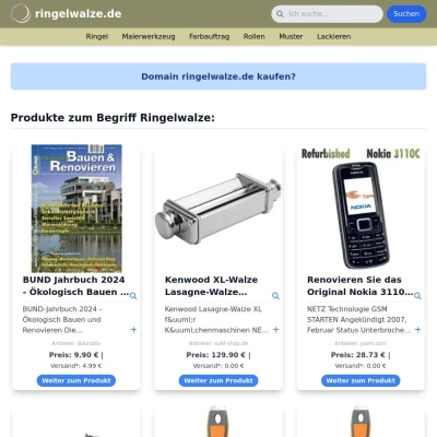 Screenshot ringelwalze.de
