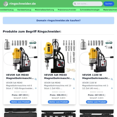 Screenshot ringschneider.de