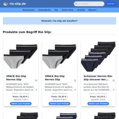 Screenshot rio-slip.de