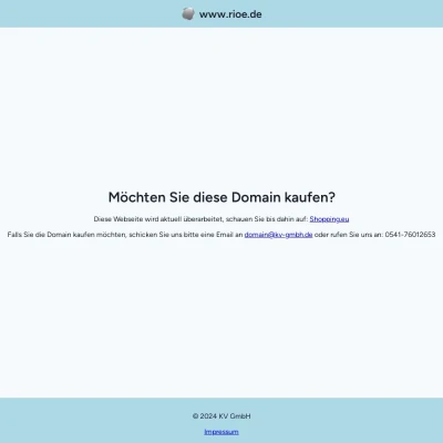 Screenshot rioe.de