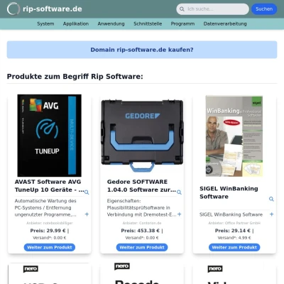 Screenshot rip-software.de