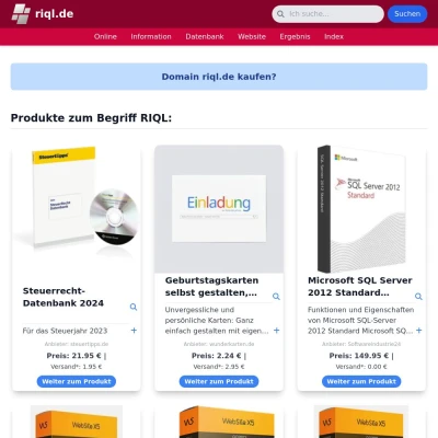 Screenshot riql.de