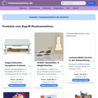 Screenshot risetoanewtime.de