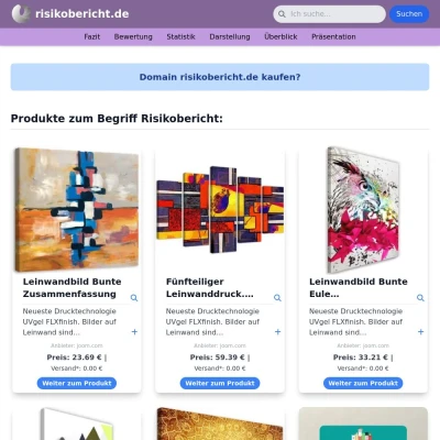 Screenshot risikobericht.de