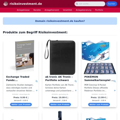 Screenshot risikoinvestment.de