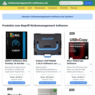 Screenshot risikomanagement-software.de