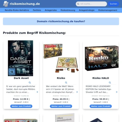 Screenshot risikomischung.de