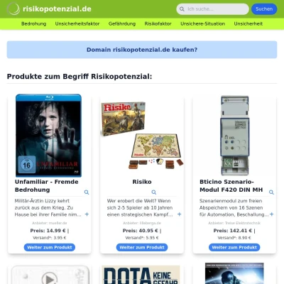 Screenshot risikopotenzial.de