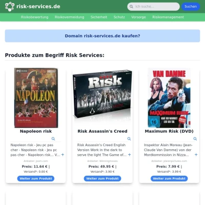 Screenshot risk-services.de