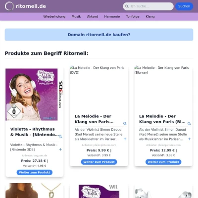 Screenshot ritornell.de